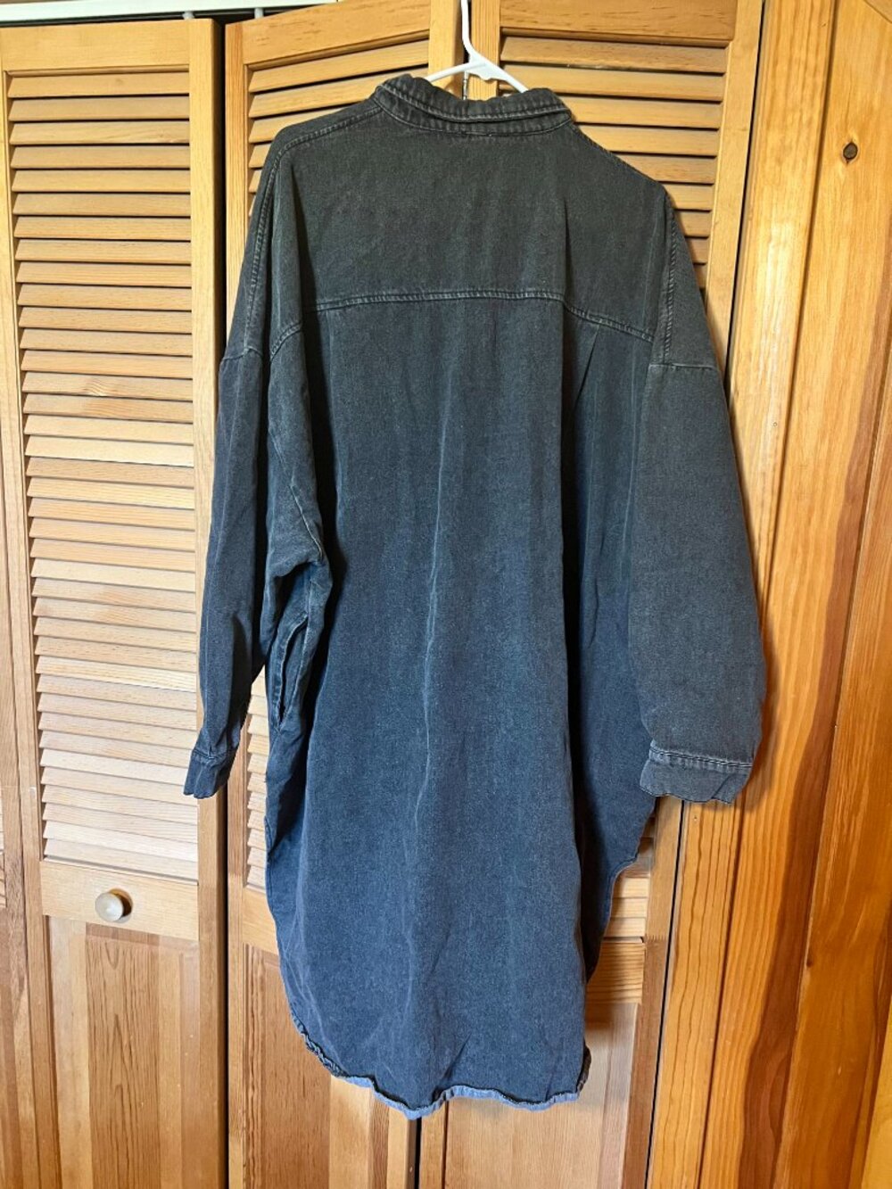 Dressed In Lala Betty Denim Grunge Shirt Jacket Sz L/XL - Picture 4 of 4